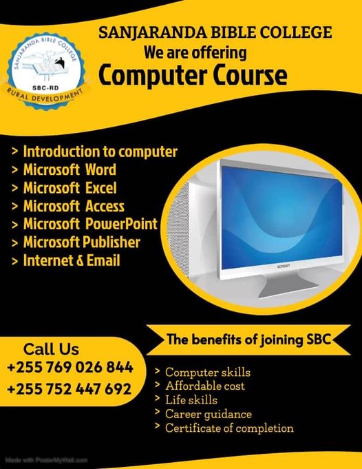 sanjaranda computer course advert